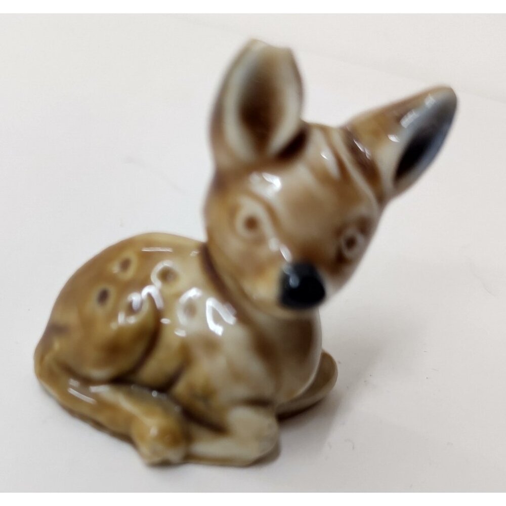 Wade Whimsies Series 2 #1 Deer Fawn Mini Figurine 1971-84 Red Rose Tea